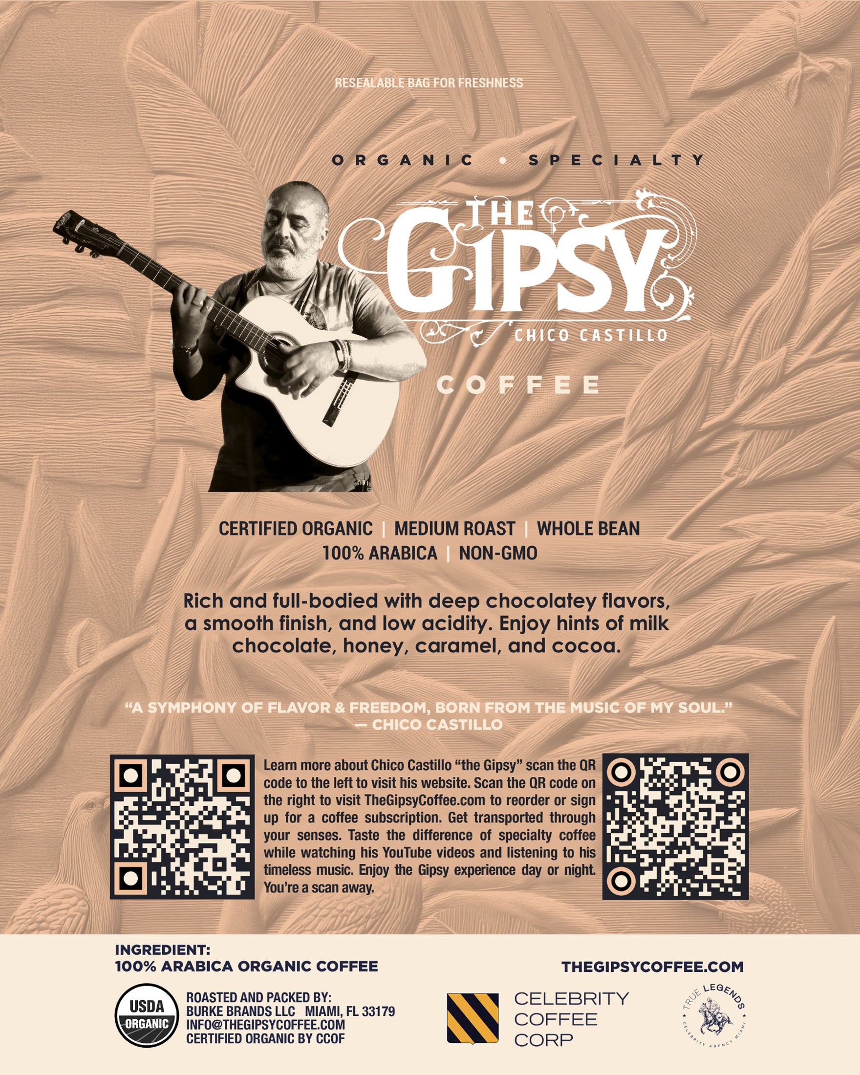 The Gipsy Chico Castillo Coffee - Medium Roast